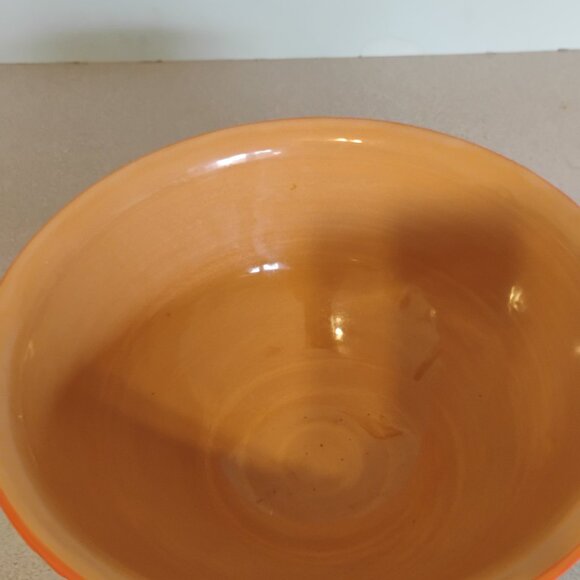 Ceramiche Alfa Round Serving Bowl Rooster and Graffiti Design Kitschy - Picture 4 of 5